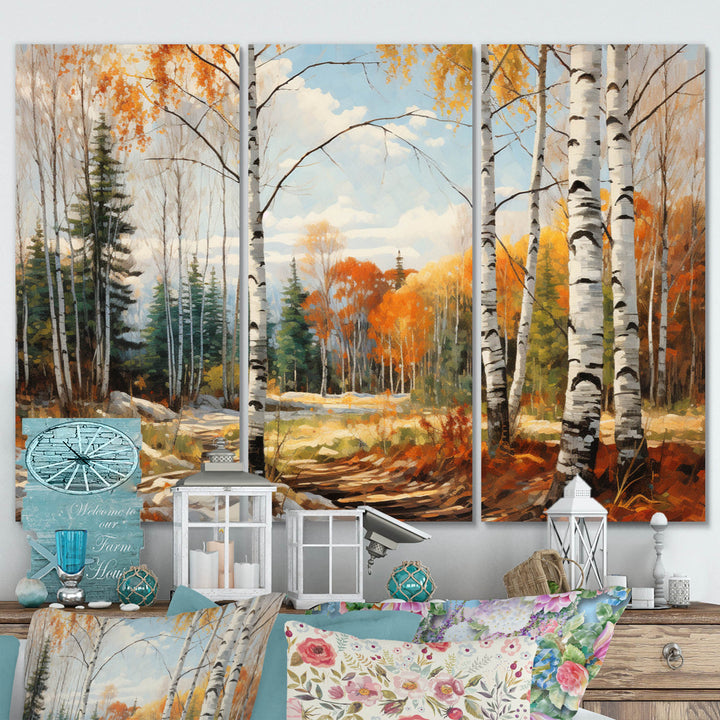 Birch Wood Seasonal Birch II - Multi-Panels