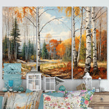 Birch Wood Seasonal Birch II - Multi-Panels