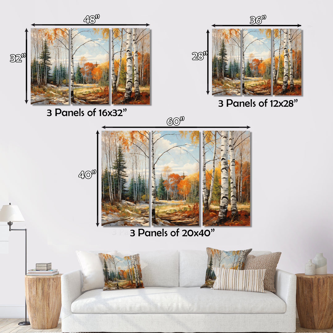Birch Wood Seasonal Birch II - Multi-Panels