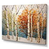 Birch Wood Seasonal Birch III - Floral Canvas Wall Art