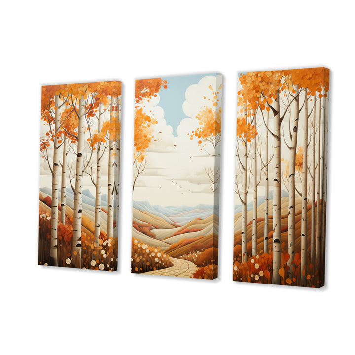 Birch Woods Autumn Whispers I - Multi-Panels