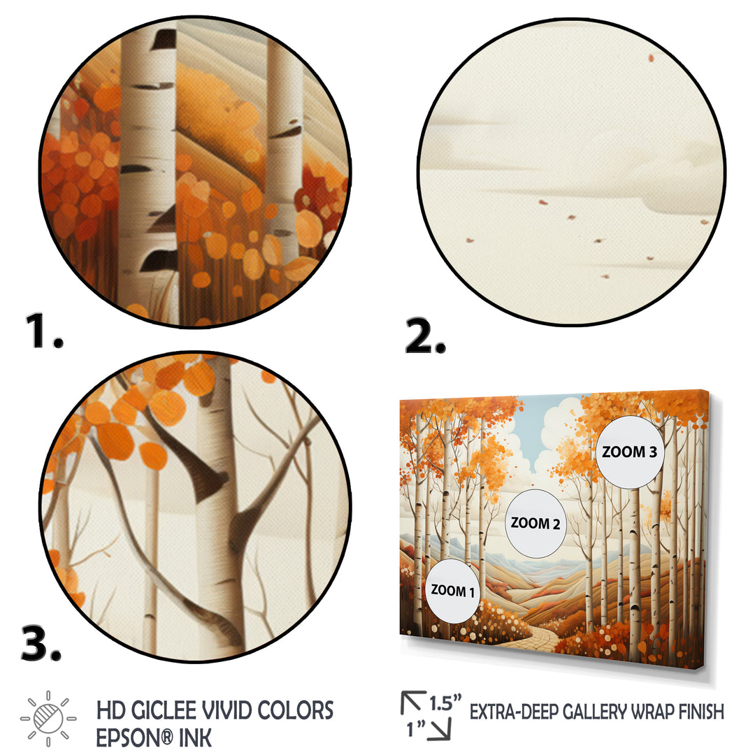 Birch Woods Autumn Whispers I - Multi-Panels