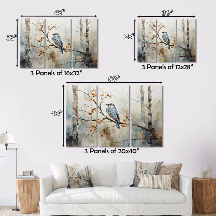 Birch Woods Ethereal Elegance III - Canvas Wall Art Sets