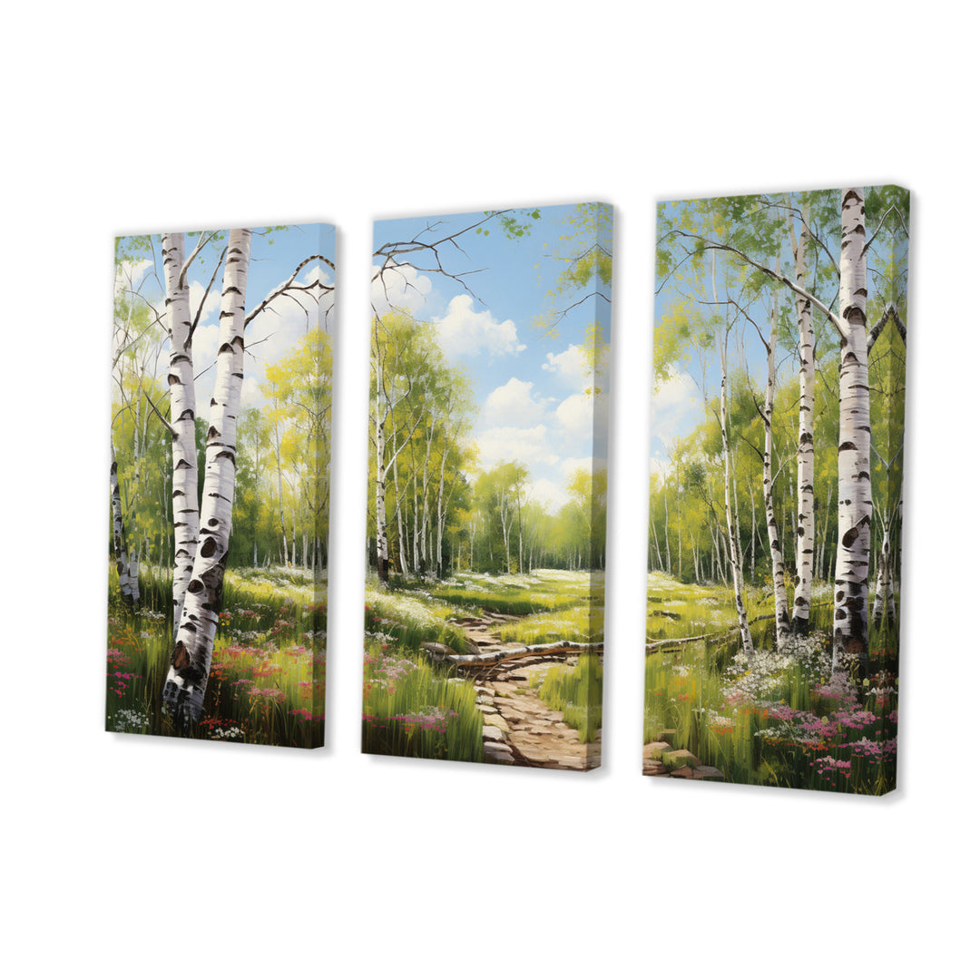 Birch Woods Spring Awakening III - Multi-Panels