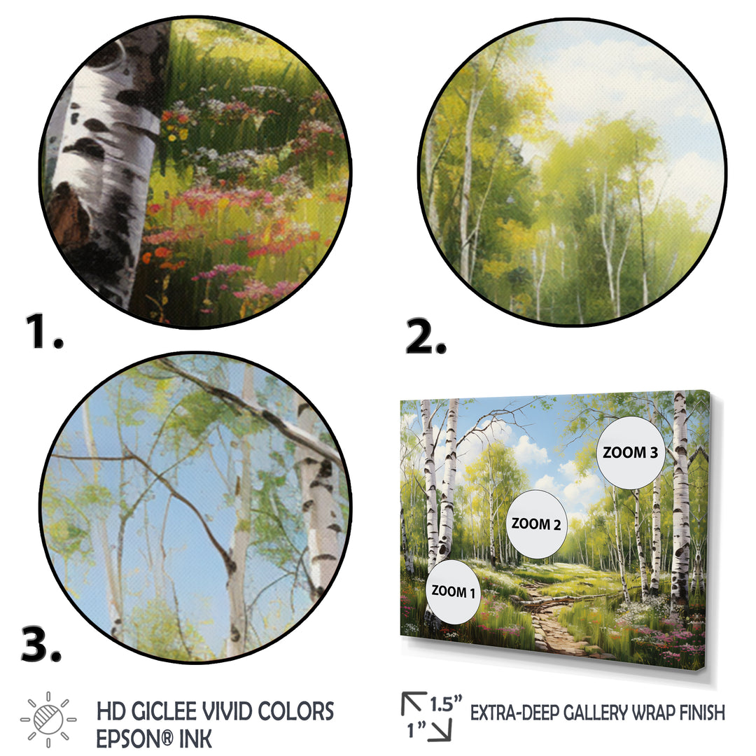 Birch Woods Spring Awakening III - Multi-Panels