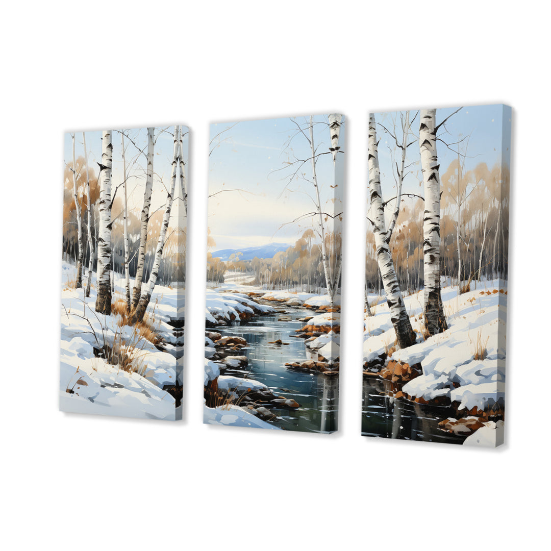 Birch Woods Winter Whispers I - Multi-Panels