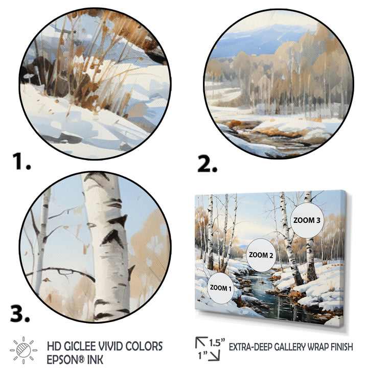 Birch Woods Winter Whispers I - Multi-Panels