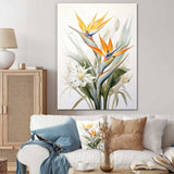 Birds Of Paradise Paradise III - Floral Canvas Wall Art