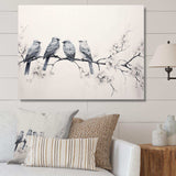 Birds On The Brink I - Animals Canvas Wall Art