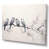 Birds On The Brink I - Animals Canvas Wall Art