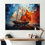 Boat Abstract Maritime Symphony I - Boat Canvas Wall Art