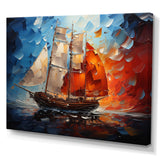 Boat Abstract Maritime Symphony I - Boat Canvas Wall Art