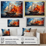 Boat Abstract Maritime Symphony I - Boat Canvas Wall Art