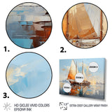 Boat Minimalism Regatta I - Boat Canvas Wall Art