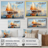 Boat Minimalism Regatta I - Boat Canvas Wall Art