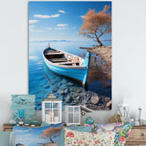 Blue Boat Serenity I - Boat Canvas Wall Art