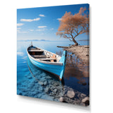 Blue Boat Serenity I - Boat Canvas Wall Art