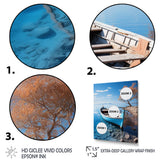 Blue Boat Serenity I - Boat Canvas Wall Art