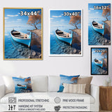 Blue Boat Serenity I - Boat Canvas Wall Art