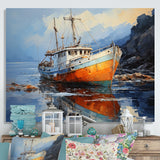 Fishing Boat Dreamy Regatta I - Boat Canvas Wall Art