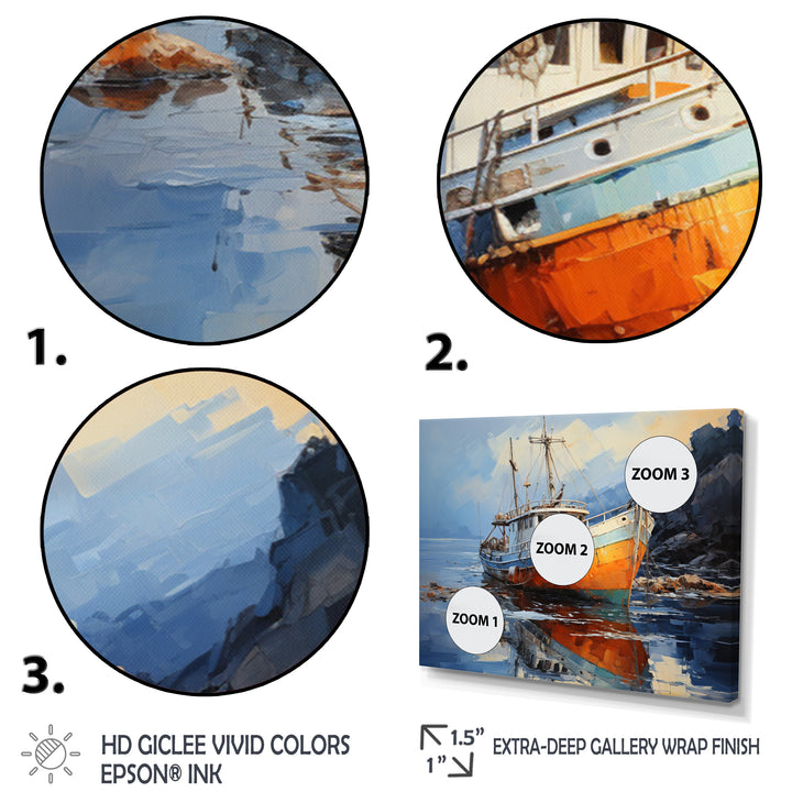 Fishing Boat Dreamy Regatta I - Boat Canvas Wall Art