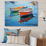 Boat Harmonic Waters - Transportation Canvas Wall Art