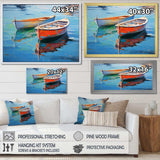 Boat Harmonic Waters - Transportation Canvas Wall Art