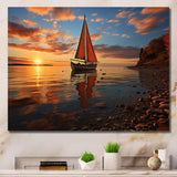Boat Luminous Horizons I - Boat Canvas Wall Art
