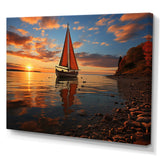 Boat Luminous Horizons I - Boat Canvas Wall Art