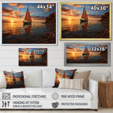 Boat Luminous Horizons I - Boat Canvas Wall Art