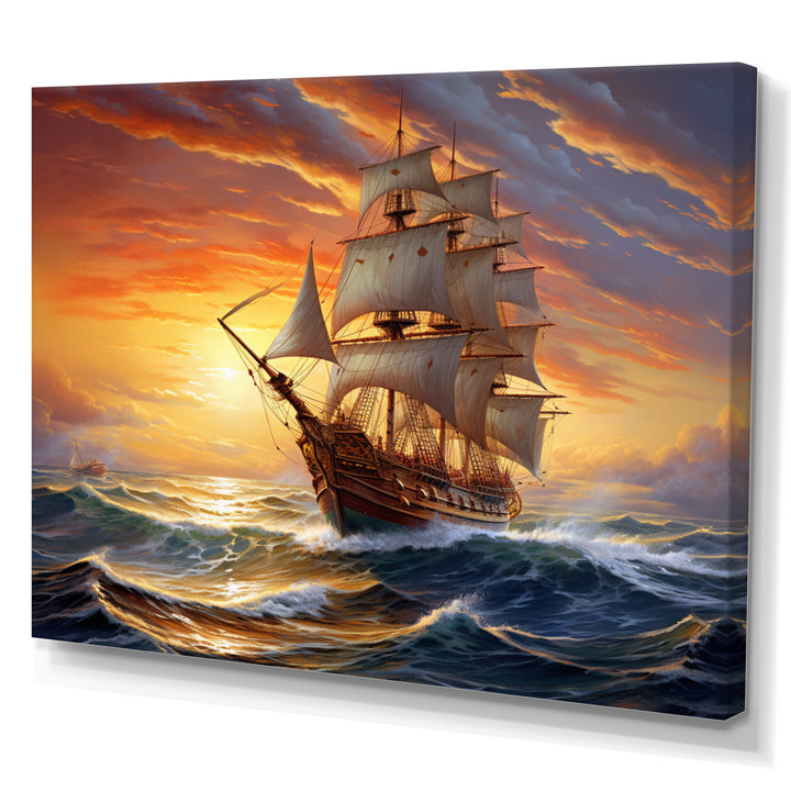 Boat Majestic Mariners I - Boat Canvas Wall Art