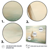 Beige Boat Minimalism I - Boat Canvas Wall Art