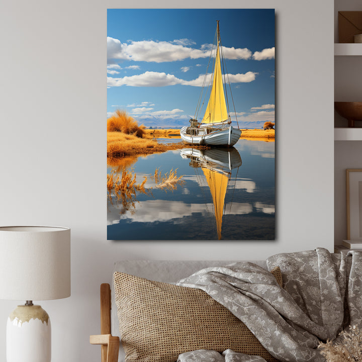 Boat Sailing On The I - Boat Canvas Wall Art