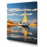 Boat Sailing On The I - Boat Canvas Wall Art