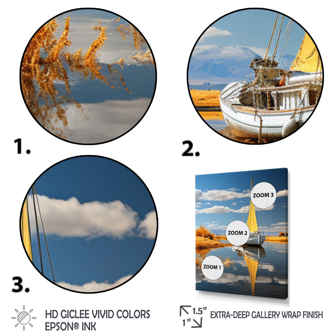Boat Sailing On The I - Boat Canvas Wall Art