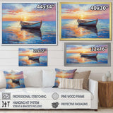 Boat Seascape Impression I - Transportation Canvas Wall Art