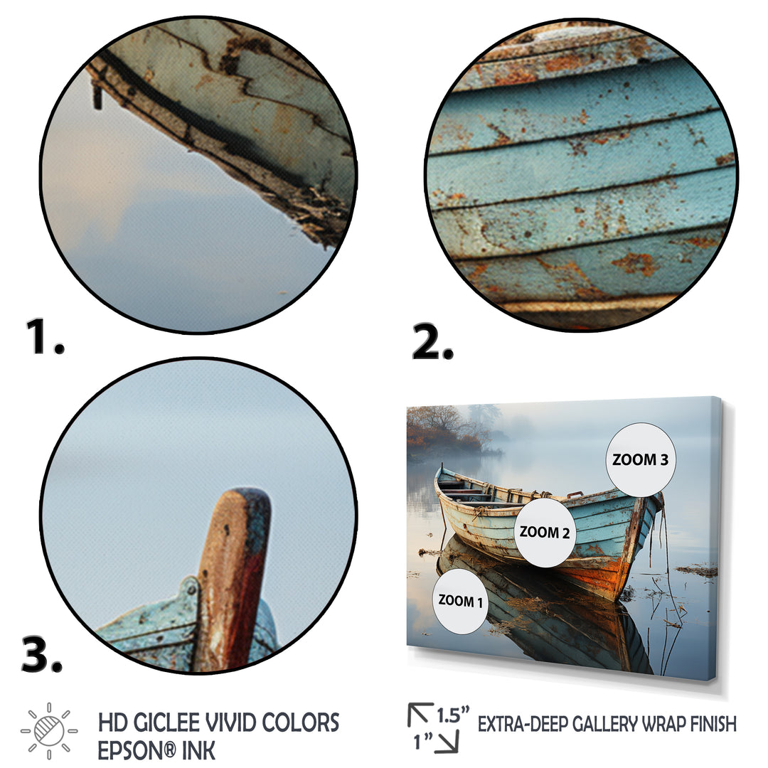 Boat Serene Waterscapes I - Boat Canvas Wall Art