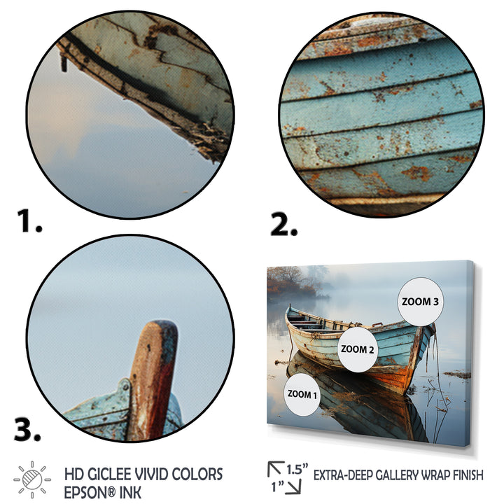 Boat Serene Waterscapes I - Boat Canvas Wall Art