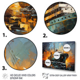 Boat Titanic Collage Interwoven I - Boat Canvas Wall Art