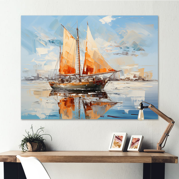 Boat Vibrant Voyages I - Boat Canvas Wall Art
