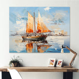 Boat Vibrant Voyages I - Boat Canvas Wall Art