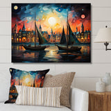 Boat Whimsical Sailings I - Boat Canvas Wall Art
