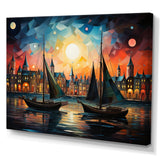 Boat Whimsical Sailings I - Boat Canvas Wall Art