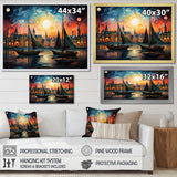 Boat Whimsical Sailings I - Boat Canvas Wall Art
