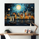Boat Whimsical Waterways I - Boat Canvas Wall Art