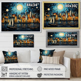 Boat Whimsical Waterways I - Boat Canvas Wall Art