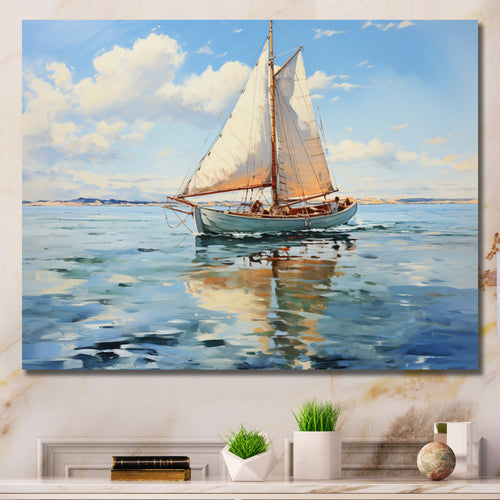 Boat Whispering Breezes I - Boat Canvas Wall Art