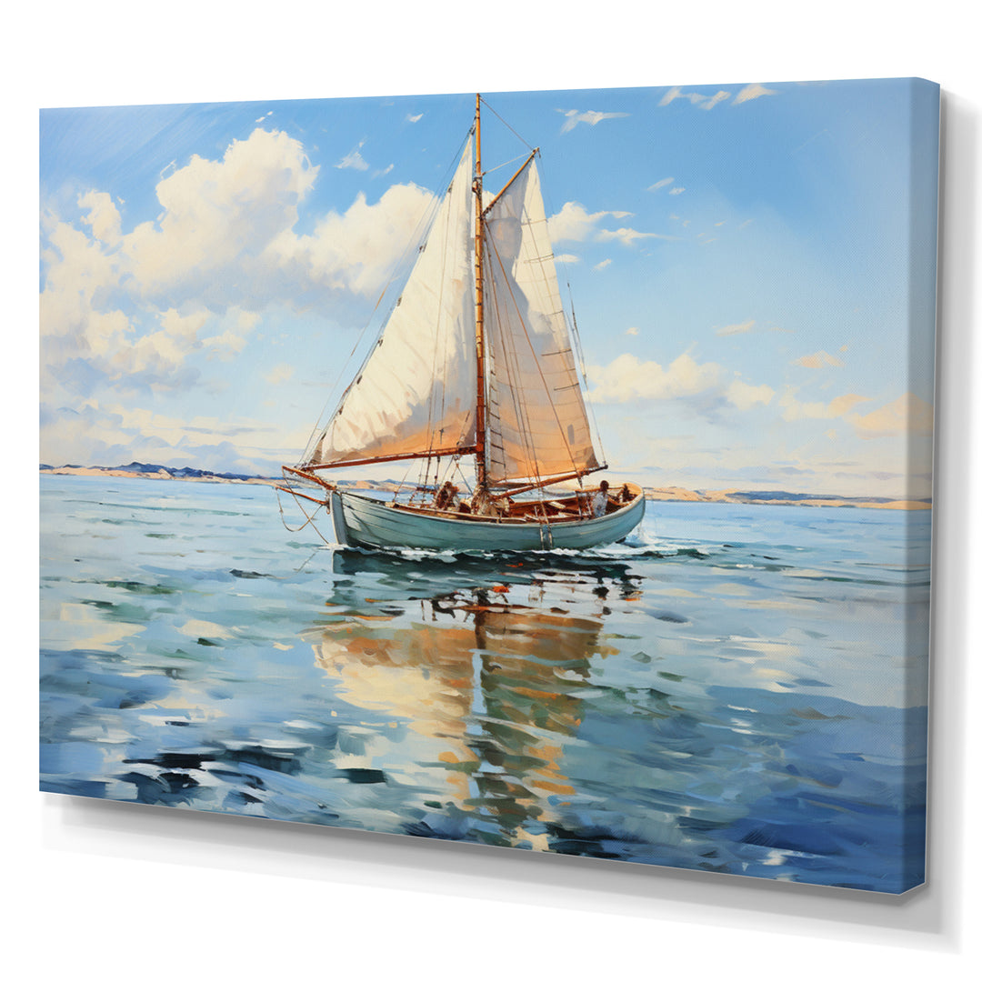 Boat Whispering Breezes I - Boat Canvas Wall Art