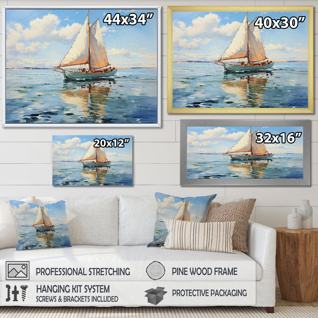 Boat Whispering Breezes I - Boat Canvas Wall Art