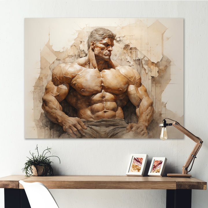 Bodybuilding Eternal Strength I - Aerobic &amp; Bodybuilding Canvas Wall Art